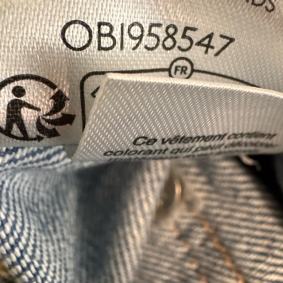 We The Free People CRVY Outlaw Wide Leg Jeans Denim Size Large Drizzle - Picture 16 of 16